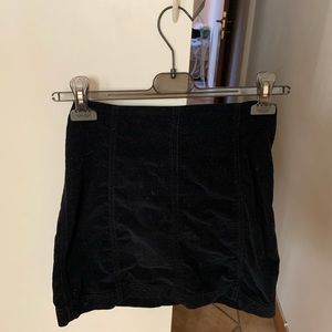 Free people black mini skirt
